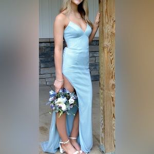 Vienna Prom Baby Blue Dress